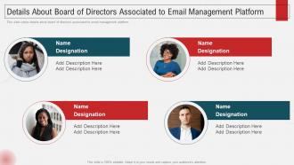 Details About Board Of Directors Associated To Email Inbox Management Tools