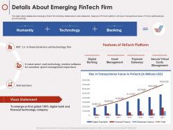Details about emerging fintech firm fintech company ppt objects