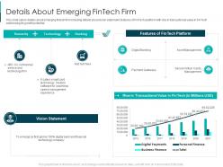 Details About Emerging Fintech Solutions Firm Investor Funding Elevator