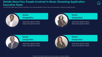 Details about key music streaming platform ppt visual aids styles