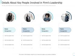 Details about key people involved in firms leadership ppt icon mockup