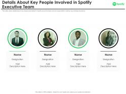 Details about key people involved in spotify executive team spotify investor funding elevator