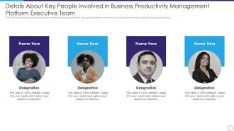 Details about key people strategic business productivity management software
