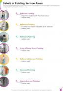 Details Of Painting Service Areas One Pager Sample Example Document