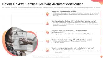 Details on aws certified solutions architect certification it certification collections