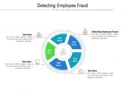 Detecting employee fraud ppt powerpoint presentation pictures sample cpb