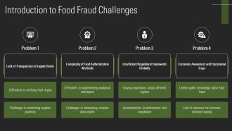 Detecting Food Fraud Using Advanced Analytical Techniques PPT Summary AT Analytical Visual