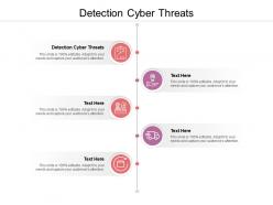 Detection cyber threats ppt powerpoint presentation inspiration objects cpb