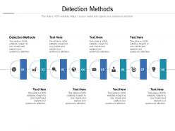 Detection methods ppt powerpoint presentation pictures example topics cpb