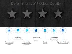 Determinants of product quality evaluation ppt powerpoint presentation portfolio template