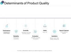 Determinants of product quality ppt powerpoint presentation pictures templates