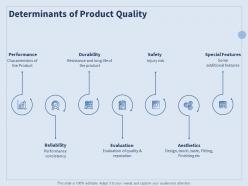 Determinants of product quality ppt powerpoint presentation slides tips