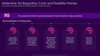 Determine 5g Regulatory Costs And Flexibility Policies 5g Network Architecture Guidelines