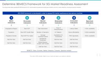 Determine BEMECS Framework For 5G Market Proactive Approach For 5G Deployment
