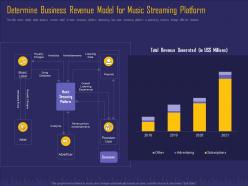 Determine Business Revenue Online Music Service Platform Investor Funding Elevator Ppt Styles