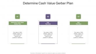 Determine Cash Value Gerber Plan In Powerpoint And Google Slides Cpb