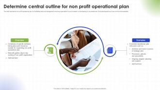 Determine Central Outline For Non Profit Operational Plan