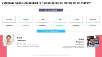 Determine Clients Associated Human Resource Human Capital Management Portal Investor Funding Elevator