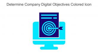 Determine Company Digital Objectives Colored Icon In Powerpoint Pptx Png And Editable Eps Format