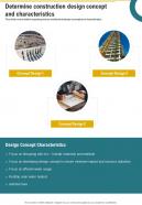 Determine Construction Design Concept And Characteristics One Pager Sample Example Document