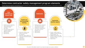 Determine Contractor Safety Management Program Elements
