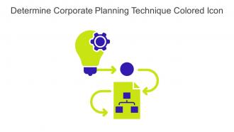 Determine Corporate Planning Technique Colored Icon In Powerpoint Pptx Png And Editable Eps Format