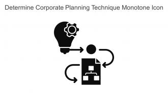 Determine Corporate Planning Technique Monotone Icon In Powerpoint Pptx Png And Editable Eps Format