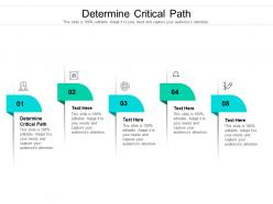 Determine critical path ppt powerpoint presentation styles graphic tips cpb