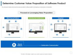 Determine customer value proposition of software product product slide ppt tips