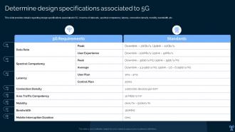 Determine Design Specifications Associated To 5g Leading And Preparing For 5g World