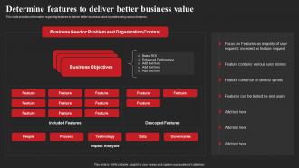 Determine Features To Deliver Better Business Value Product Discovery Process