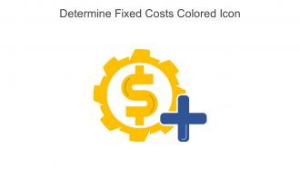 Determine Fixed Costs Colored Icon In Powerpoint Pptx Png And Editable Eps Format
