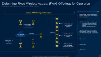 Determine Fixed Wireless Access Fwa Offerings For Operators Deployment Of 5g Wireless System