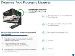 Determine Food Processing Measures Ensuring Food Safety And Grade