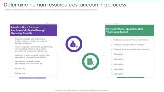 Determine Human Resource Cost Accounting Assessment Of Staff Productivity Across Workplace