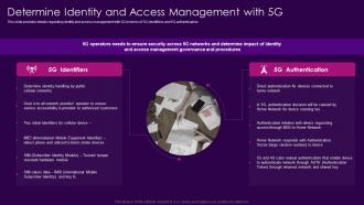 Determine Identity And Access Management With 5g Contd 5g Network Architecture Guidelines
