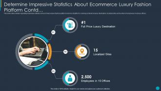 Determine impressive statistics about ecommerce fashion extravagance platform