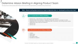 Determine Initial Phase For Successful Software Development Mission Briefing In Aligning Product
