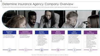 Determine Insurance Agency Company Overview Insurance Business Strategic Planning