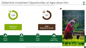 Determine Investment Opportunities At Agriculture Firm Global Agribusiness Investor Funding Deck