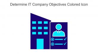 Determine IT Company Objectives Colored Icon In Powerpoint Pptx Png And Editable Eps Format