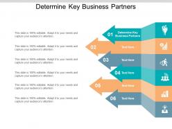 Determine key business partners ppt powerpoint presentation pictures deck cpb