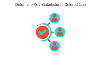 Determine Key Stakeholders Colored Icon In Powerpoint Pptx Png And Editable Eps Format