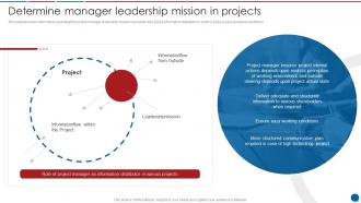 Determine Manager Leadership Mission In Projects Stakeholder Communication Plan