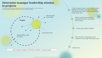 Determine Manager Leadership Mission In Projects Stakeholders Involved In Project Coordination