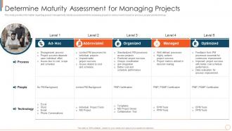 Determine Maturity Assessment For Managing Projects Managing Project Effectively Playbook