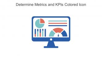 Determine Metrics And Kpis Colored Icon Icon In Powerpoint Pptx Png And Editable Eps Format
