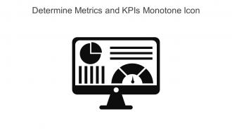 Determine Metrics And Kpis Monotone Icon Icon In Powerpoint Pptx Png And Editable Eps Format