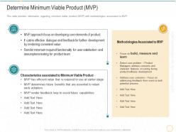 Determine minimum viable product mvp digital transformation agile methodology it