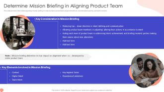 Determine Mission Briefing In Addressing Foremost Stage Of Product Design And Development